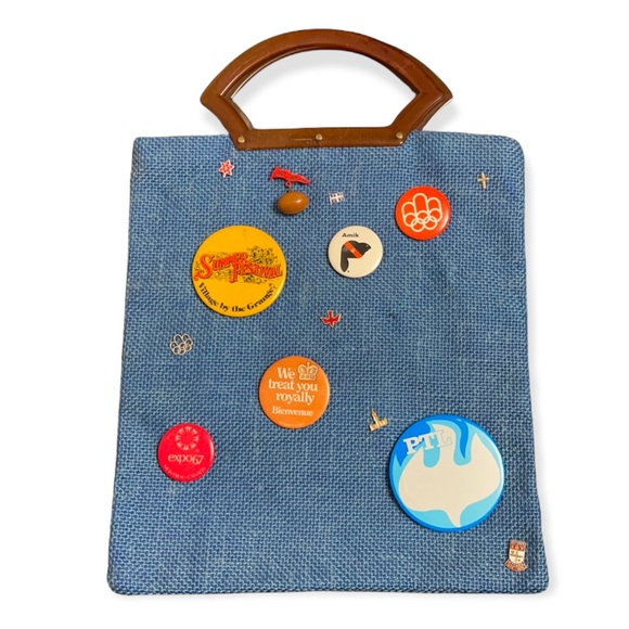 Vintage Pin Lovers Dream Handmade Purse - Picture 3 of 17